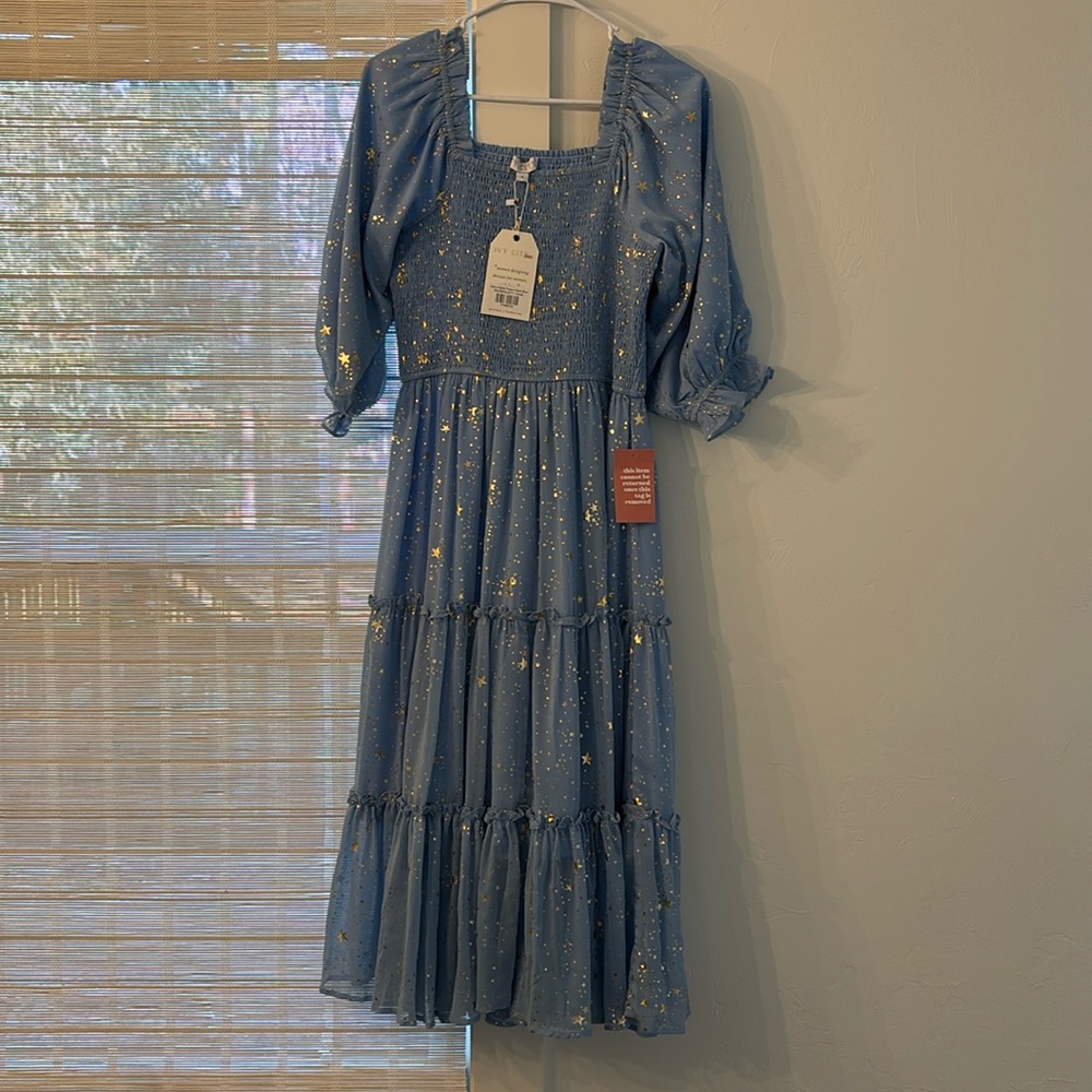 Ivy City Co. - Starry Nights dress in baby blue 💙